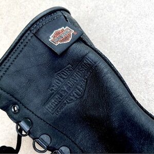 Vintage Leather Harley Davidson Motorcycle Boots